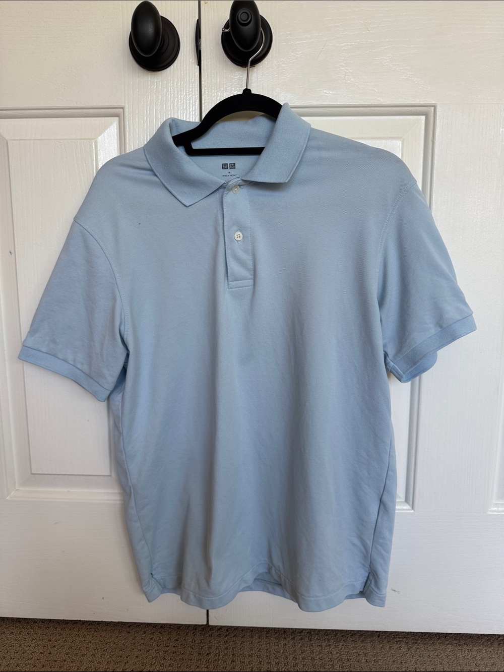 Uniqlo Light Blue Men’s Pique Polo